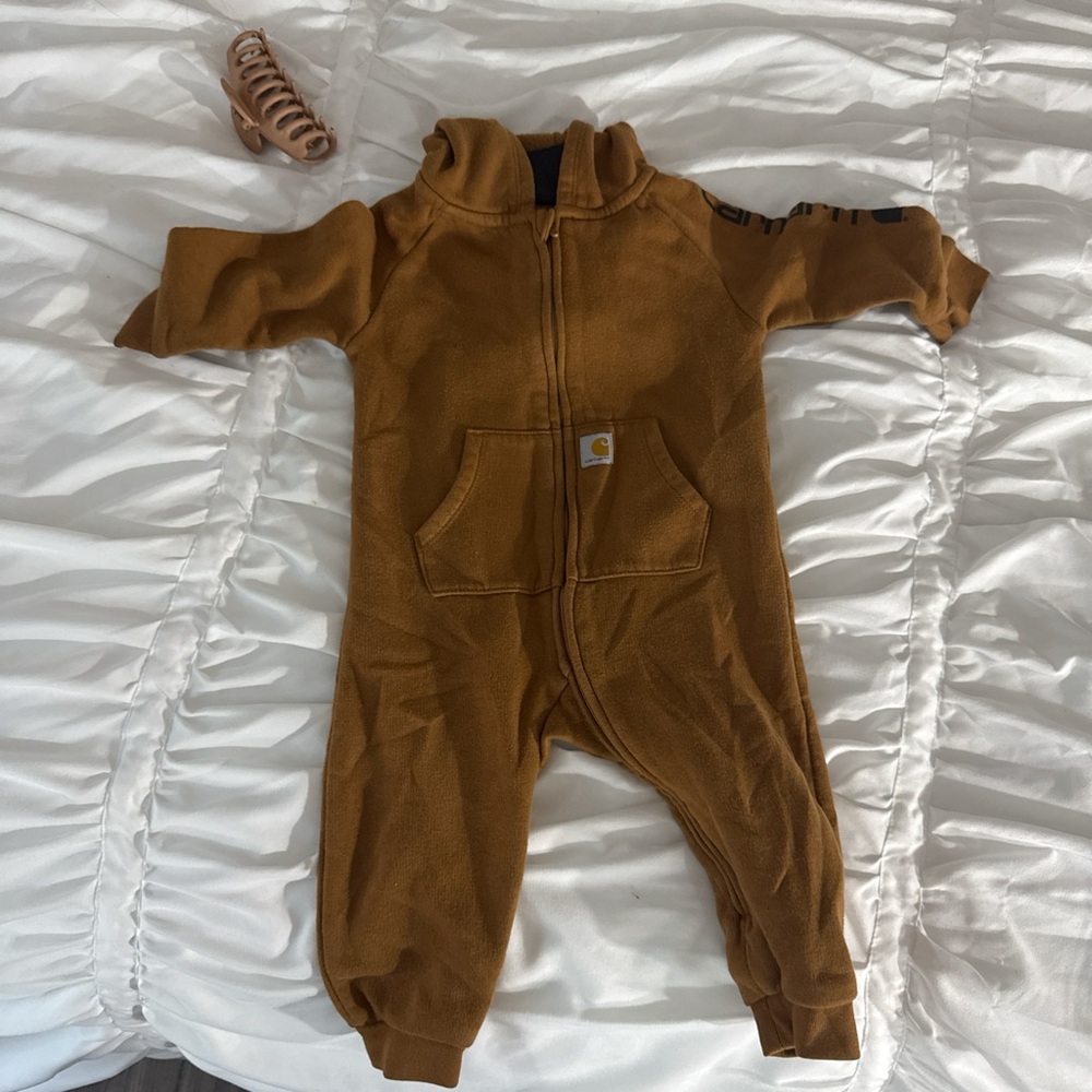 Carhartt Brown Thermal Footie One Piece